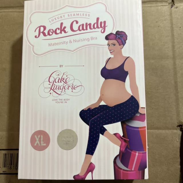 Rock Candy Maternity Nursing Bra By Cake Lingerie Nude Size XL New