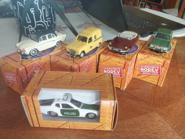 Lot De 5 Voitures Norev 1/43 Collection - Neuves En Boîte - Modèles Divers