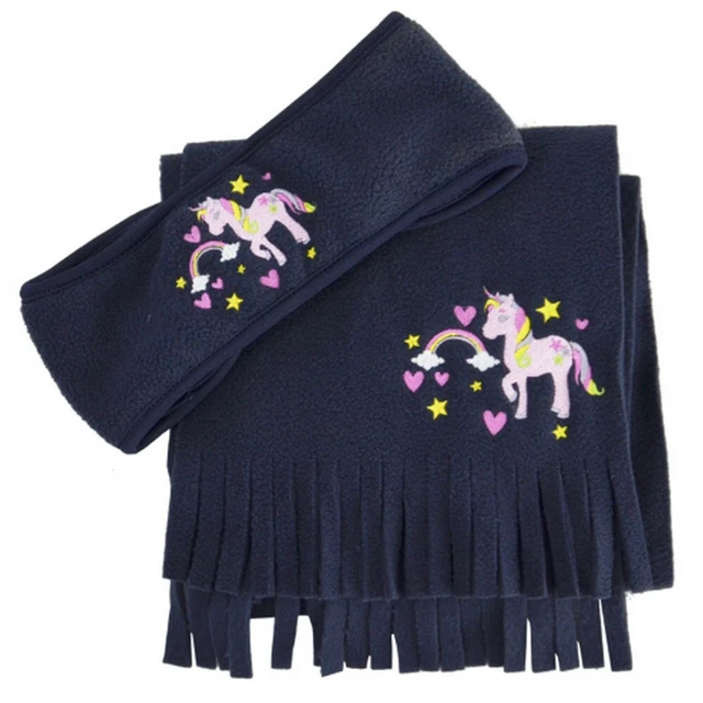 Little Riders Girls Unicorn Headband and Scarf Set (BZ3088)