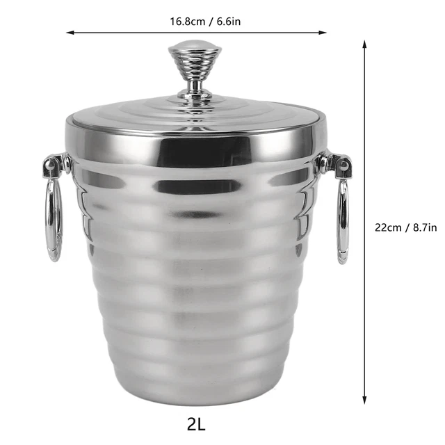 Secchiello Per Champagne In Acciaio Inossidabile Refrigeratore Per Bottiglie Di
