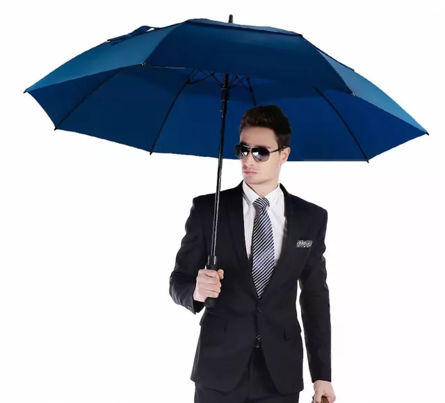 Sturdy Windproof Rainproof Automatic Open Umbrella With Double Canopy 4001 UK