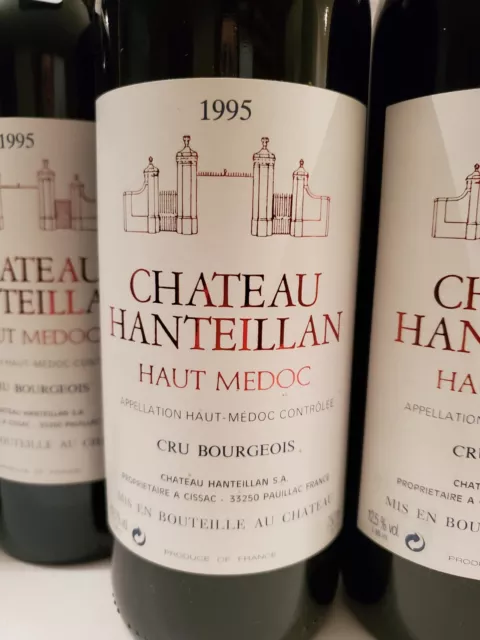 Vin - 6 Bouteilles - Château Hanneillan - Cru Bourgeois - 1995 2