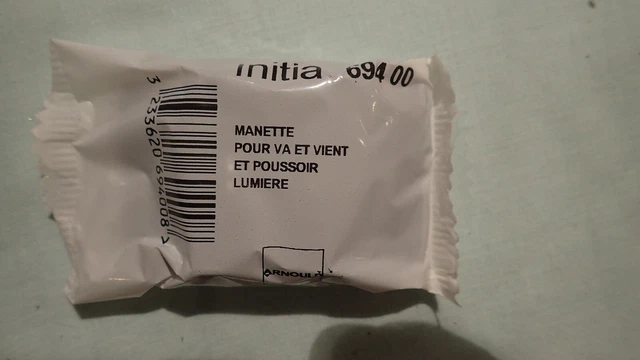 Arnould INITIA 69400 - Manette Interrupteur Va et vient Poussoir BLANC 3