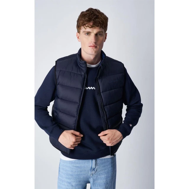Gilet  Uomo Champion Blu 219188 Bs501 Smanicato Blu Uomo