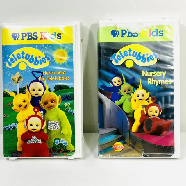 PBS TELETUBBIES VHS Here Come the Teletubbies and Nursery Rhymes ...
