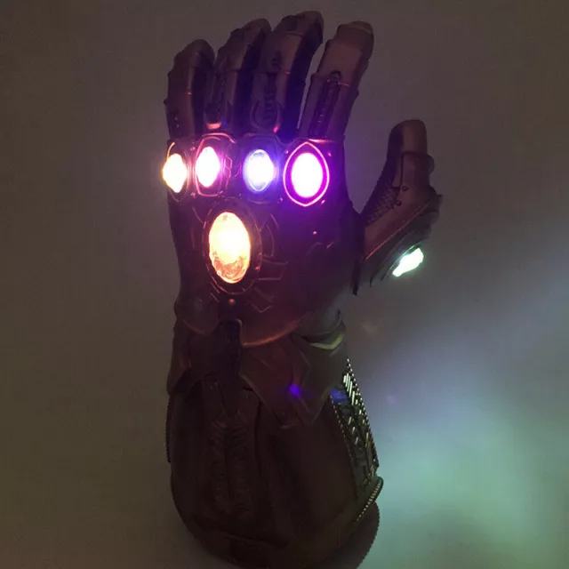 The Avengers Infinity War Infinity Gauntlet LED Light Thanos Gloves Cosplay Prop