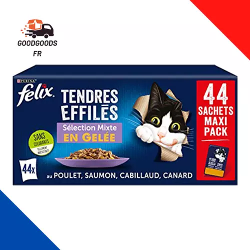 Felix Tendres Effilés en Sauce - Sélection de la Campagne, Le Paquet de 12  Sachets de 85g : : Animalerie