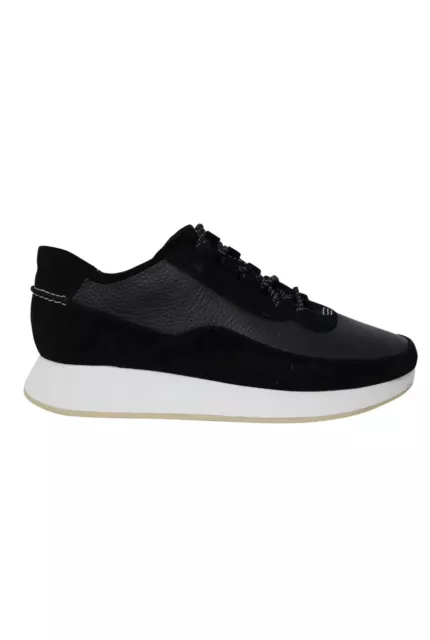 CLARKS ORIGINALS KIOWA Pace Black Leather Lace Up Womens Trainers Uk 5.5 D 44.00 PicClick UK