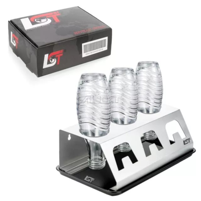 Edelstahl Karaffenhalter Abtropfwanne für Wassersprudler PET / Glas Flaschen