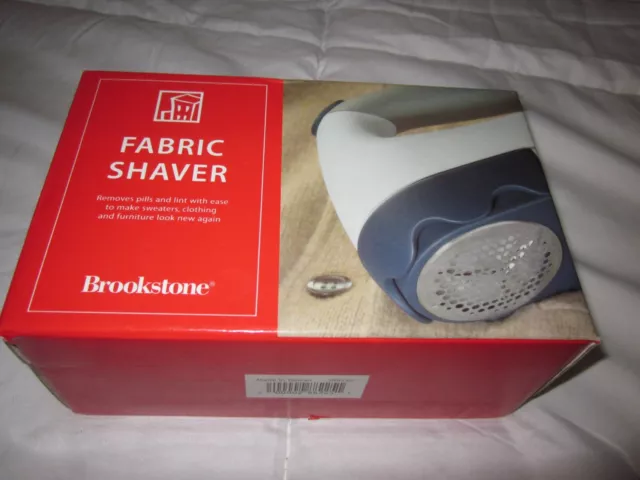 Brookstone Fabric Shaver Battery powered,  Removes Pills & Lint With Ease