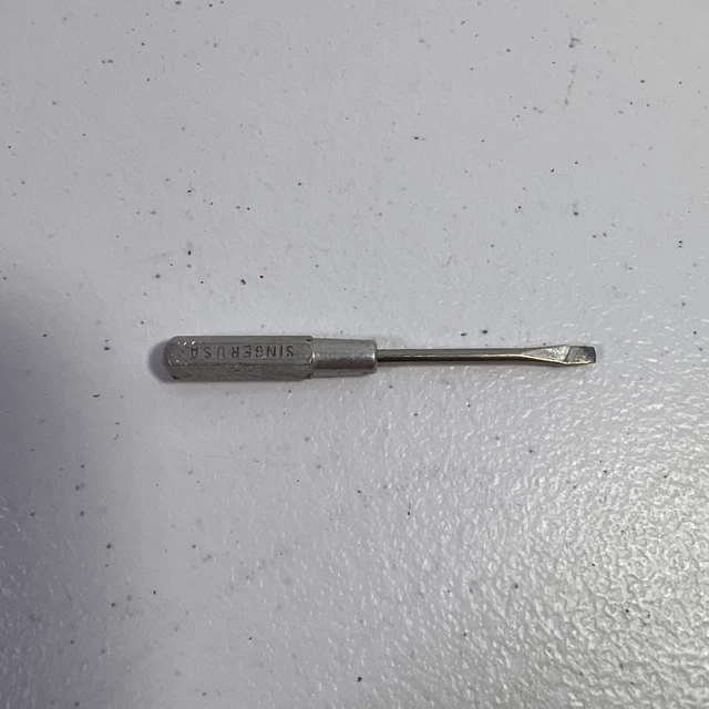 Vintage-SIMANCO-Singer Metal Screwdriver-120378 Featherweight- Black Shaft