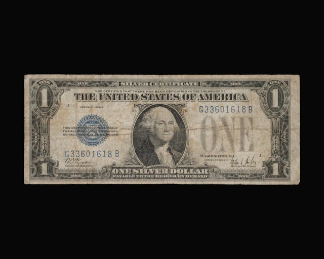 1928-B $1 Funnyback Silver Certificate Fr. 1602 2
