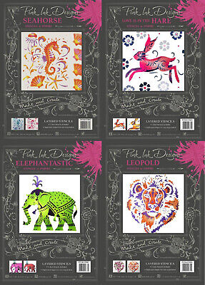 Pink Ink Designs - Stencils To Inspire - A5 Stencil Sets - FREE UK P&P