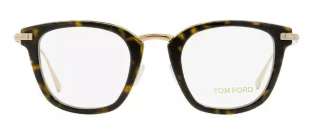 NEW Tom Ford Eyeglasses TF 5496 052 Havana & Gold Brille Eyewear Glasses Frames