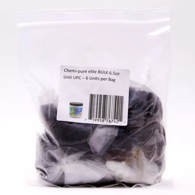 (6 Paquet) Boyd Chemi-Pure Elite M 192ml Aquarium Filtre Média Nylon Sacs