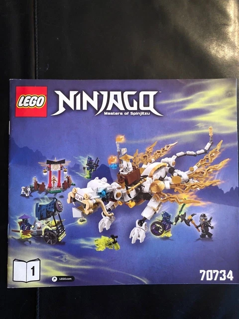 LEGO 70734 NINJAGO Master Wu Dragon Instruction Manual #1 EUR 3,79 ...