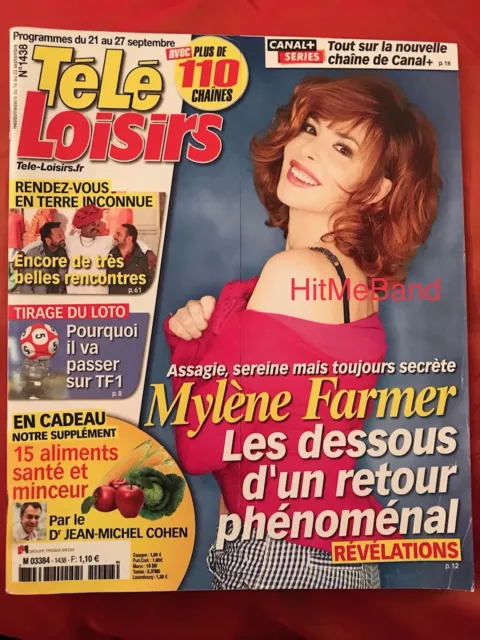 Mylène Farmer Télé Loisirs magazine 2013 Timeless tour Monkey Me Désobéissance