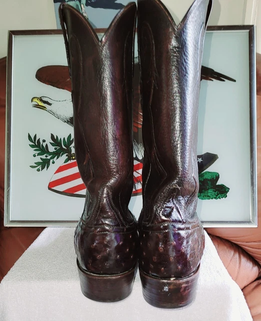 LUCCHESE COWBOY BOOTS Mens Made In Usa E2005 Lot 106 D89547 £627.79