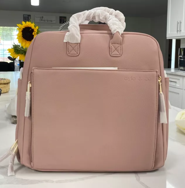 Ayla & Co Diaper Bag /Travel Bag Full Size Blush Pink