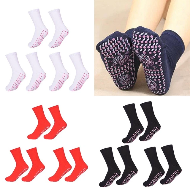 Ensemble de 3 paires de chaussettes magnétiques tourmaline auto-chauffantes cha