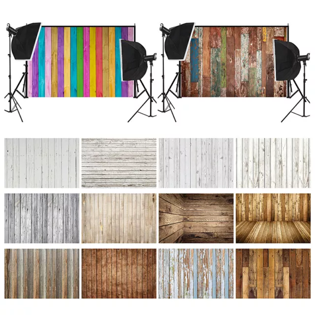 3x5ft 5x7ft Wood Wall Floor Photography Backdrops Photo Studio Background Props