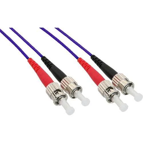 3 cavi duplex InLine® fibra ottica, ST/ST 50/125μm, OM4, 1 m
