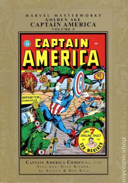 Marvel Masterworks Golden Age Captain America HC #5, New, Sealed, Sub-Mariner y