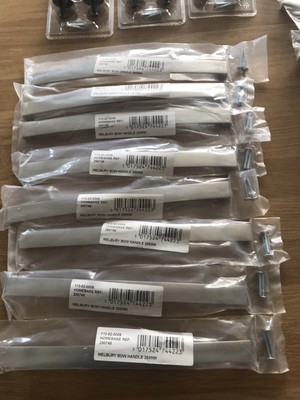Wardrobe/Cupboard handles - Melbury  Bow Homebase 160mm & 268mm Plus Ikea Hedra 7