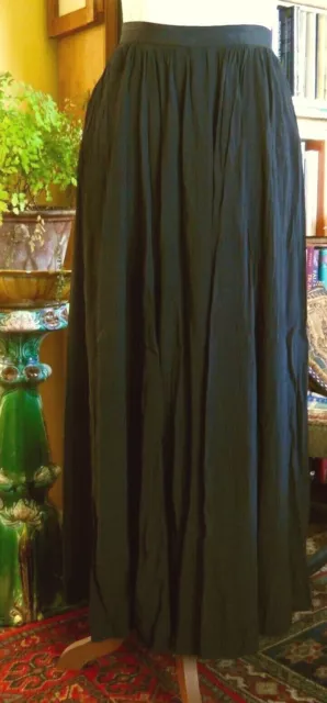 Vintage Ghost Remade Flowing Black Maxi Skirt Size 8