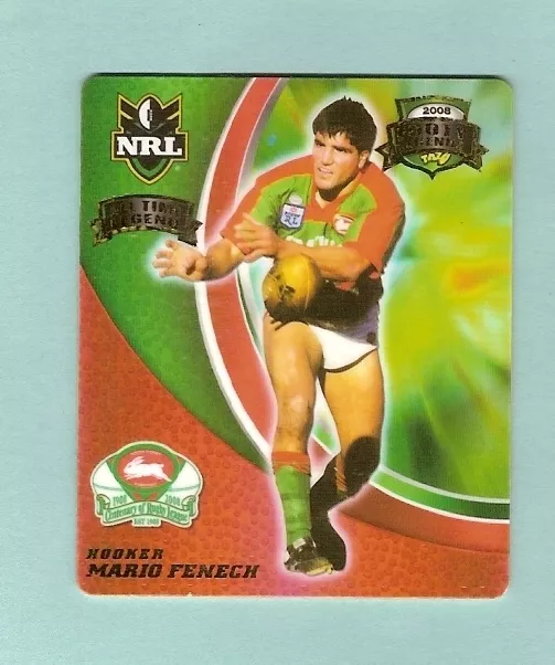 2008  South Sydney Rabbitohs  Rugby League  Tazo  #31  Mario Fenech