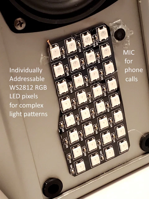 CUSTOM RGB LED Gaming Computer Speakers w/Bluetooth/USB/AUX/Mic in, 4x8 ...