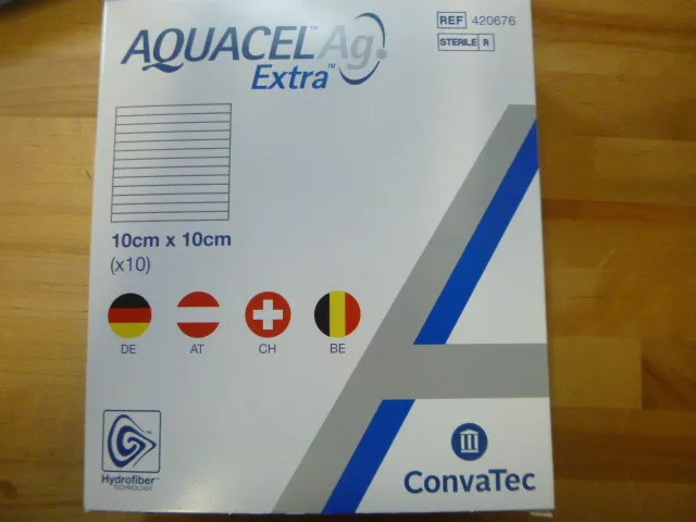 Aquacel AG Extra 10x10cm zu 10 Stück _ BOX 21