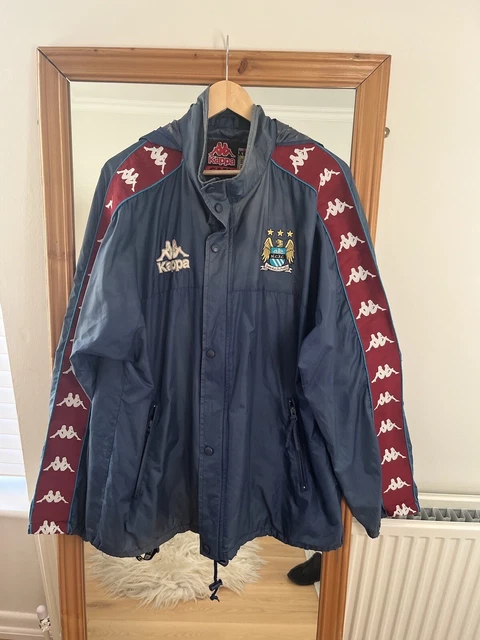 VINTAGE KAPPA MANCHESTER City Rain Jacket Retro XL sports football