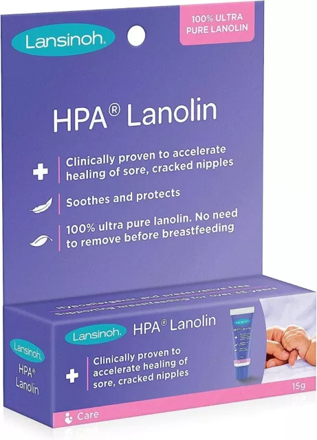 Lansinoh HPA Lanolin Nipple Cream, 15 Grams