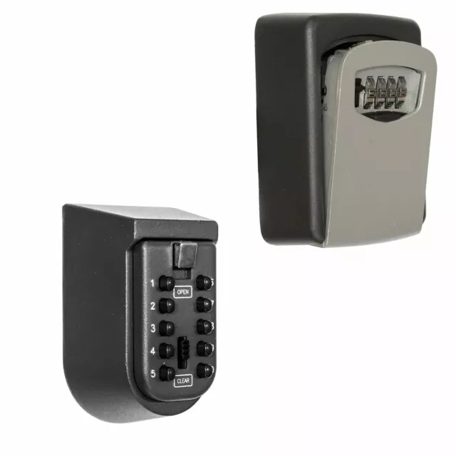 Outdoor High Security Wall Mounted Key Safe Box Secure Lock Combination Outside