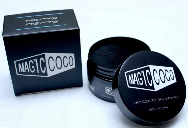 2 Magic Coco Jar Activated Carbon Teeth Whitening Organic Coco Shell Powder