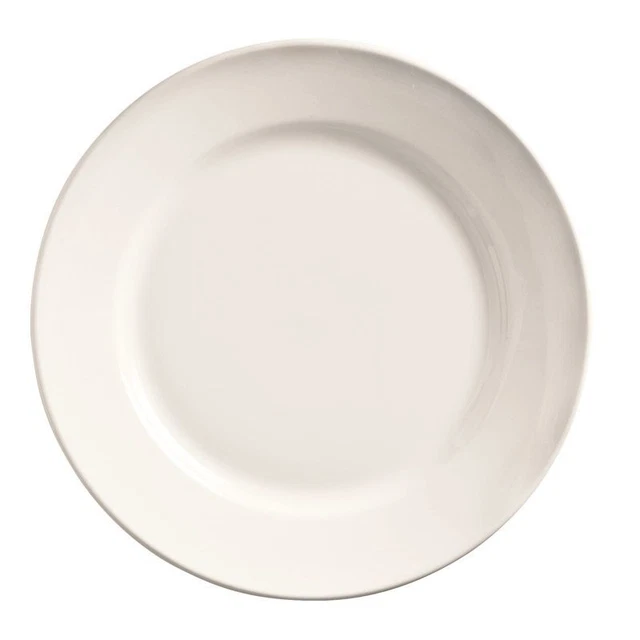 World Tableware 840-410R-23 Porcelana 6-1/4" Wide Rim Plate - 36 / CS
