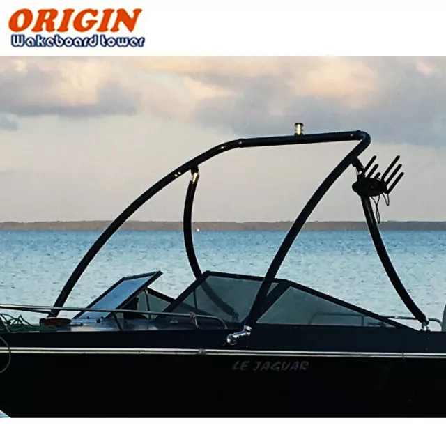 Origin Advancer Bateau Tour de Wakeboard 2.25 " Tube Brillant Noir 5 An Garantie