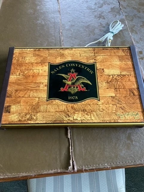 Vintage ANHEUSER-BUSCH Michelob Beer Mirror Sign 24"x16" man cave wall hanging