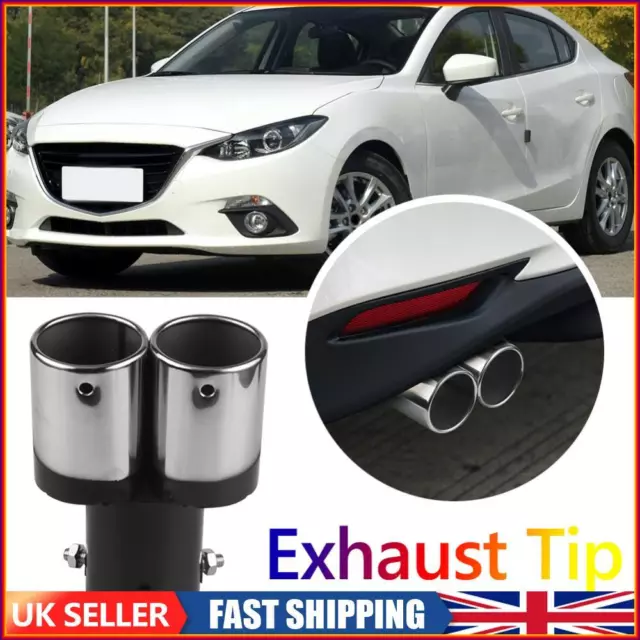 Car Exhaust Tip Stainless Steel Sound Whistle Muffler Exhaust Pipe Universal