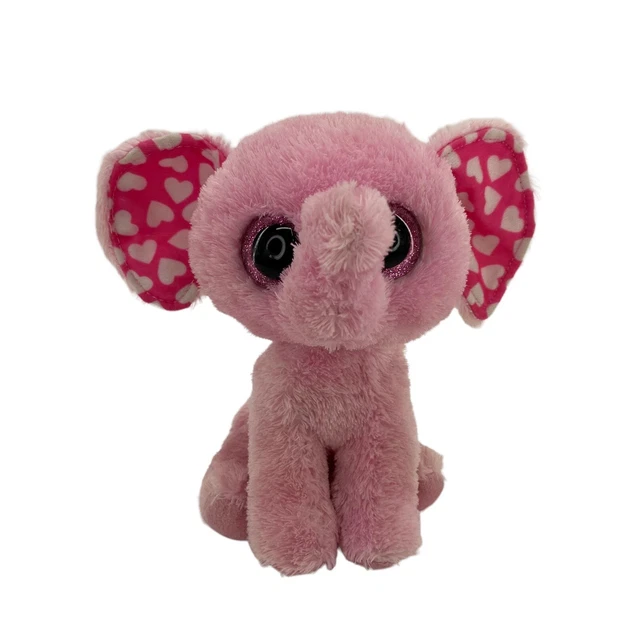 TY THE BEANIE Boos Plush Sugar Elephant Pink Animal Stuffed Toy
