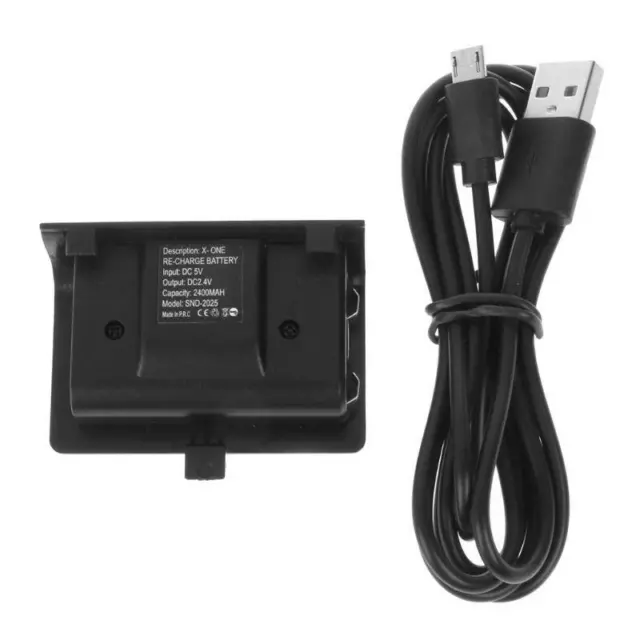 New NI-MH 2400MAHCharger Kit Rechargeable Battery Pack + USB Cable For Xbox One 2