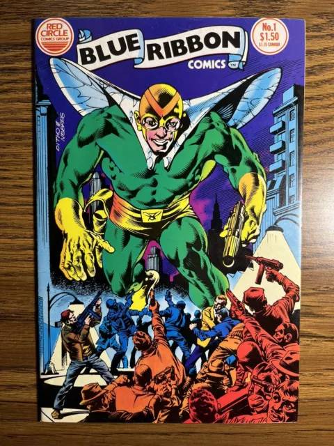Blue Ribbon 1 Fly Junkman Jack Kirby Cover Archie Publication Comics 1983 B