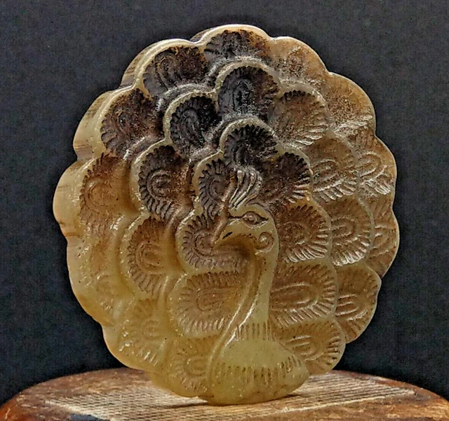Antiguo Colgante Escultura de viejo Jade Hetian Urogallo tallada China