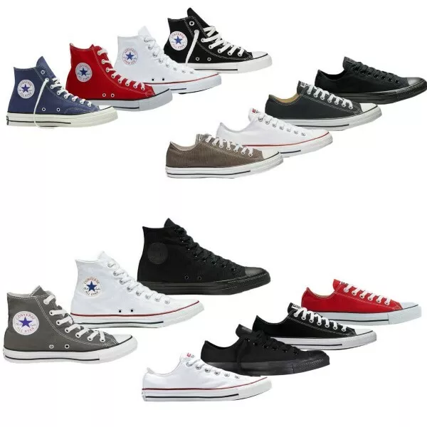 Converse Men's Women's Low High Tops Chuck Taylor Casual Shoes Trainer Free Post