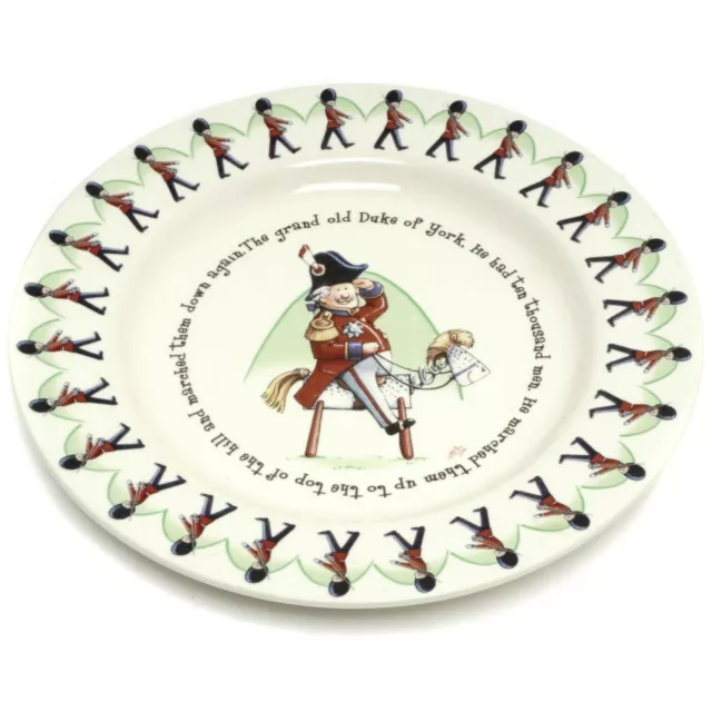 Child's Ceramic Plate Rhyme Grand Old Duke of York Anderton Pottery England
