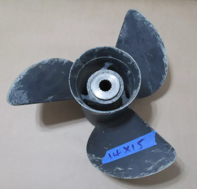 Mercury or Yamaha 150 175 200 225 hp propeller 14 x 15 P Aluminum Mercury or Yamaha 150 175 200 225 hp propeller 14 x 15 P Aluminum