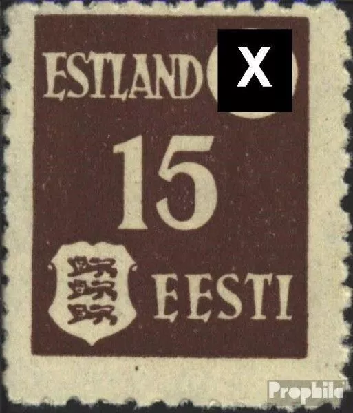 Estland (Dt.Bes.2.WK.) 1y gewöhnliches, dünneres Papier postfrisch 1941 Freimark