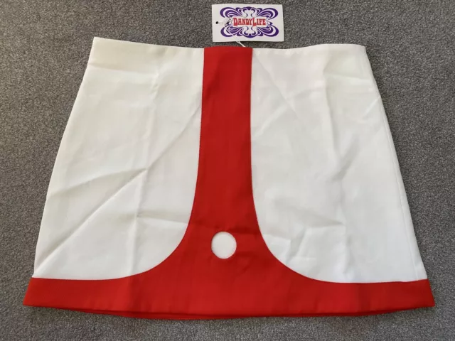 Dandylife Mini Skirt Size 12 60s Mod Styling White/ Red
