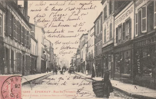 CPA 51 EPERNAY Rue St Thibault